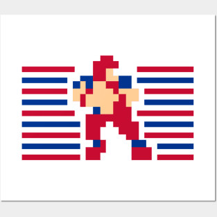 Tecmo QB Stripes - Buffalo Posters and Art